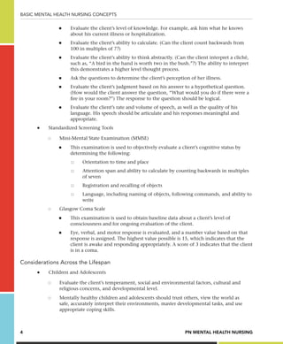 Basic mental health nursing concepts chp 1 | PDF