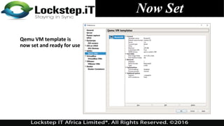 Now Set
Qemu VM template is
now set and ready for use
 