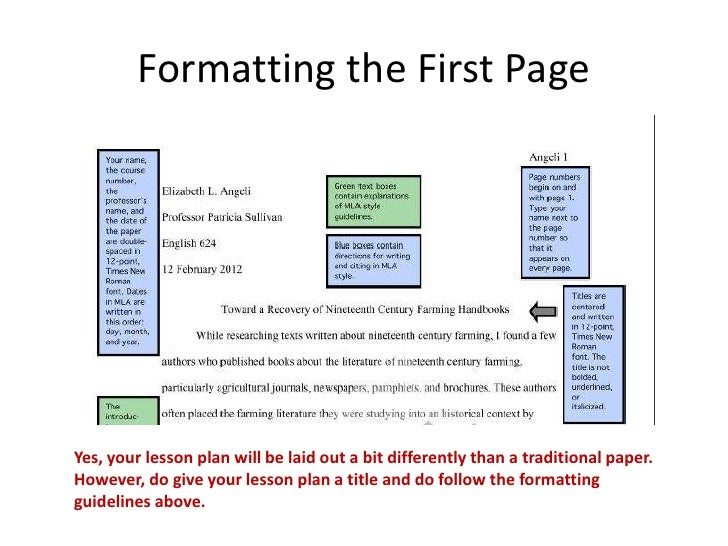 Basic mla citation review