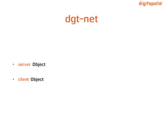 dgt-net
• server Object
• client Object
 