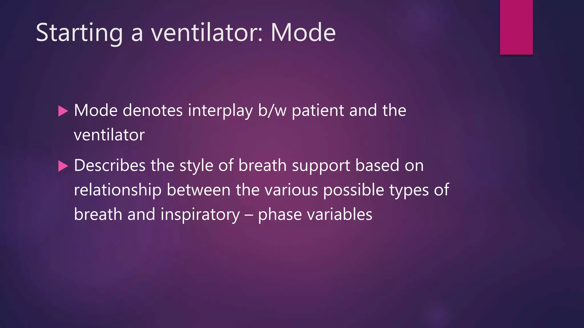 Basic modes of mechanical ventilation | PPTX | Lung and Respiratory ...