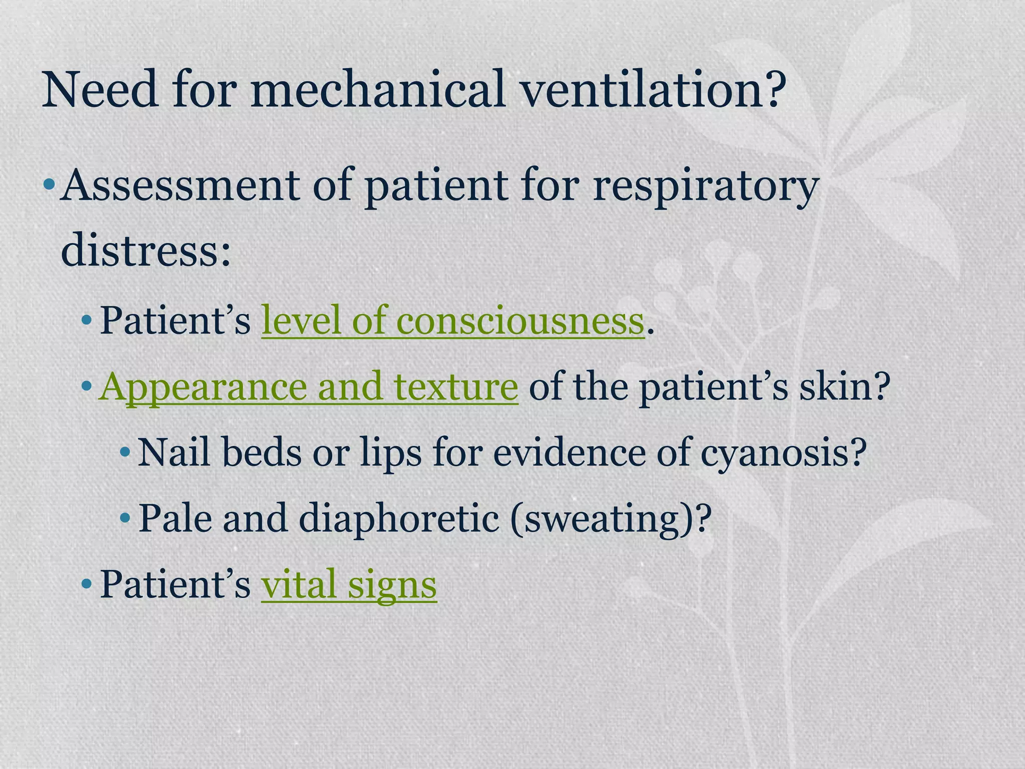 Basic modes of mechanical ventilation | PPTX | Lung and Respiratory ...