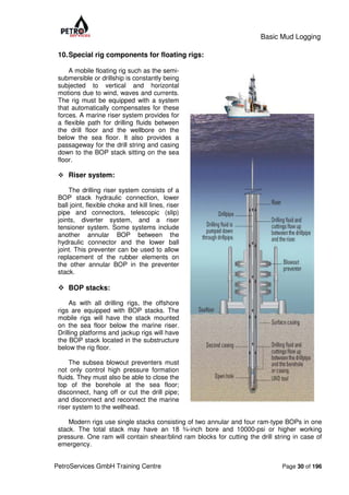 Wind Riser Casing Basic Mud Logging Guide for educational purpose | PDF