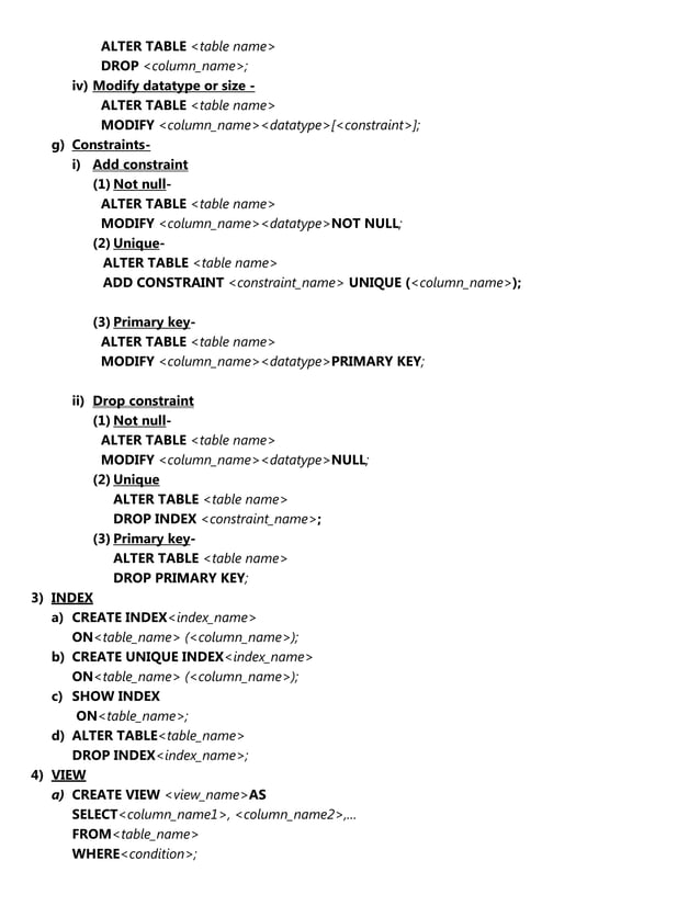 Basic MySQL queries | PDF | Free Download
