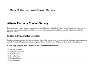 Data Collection Web-Based Survey
 