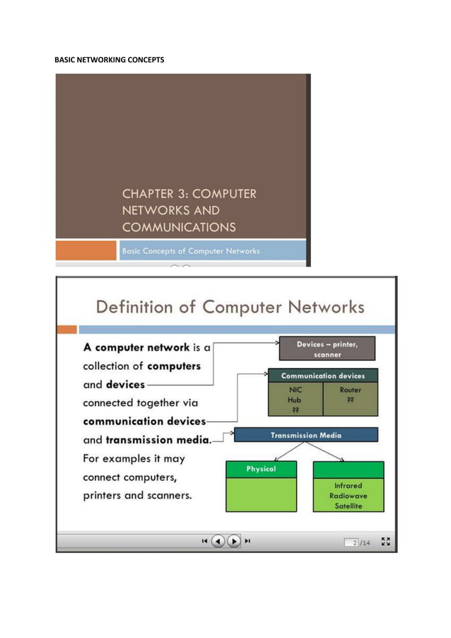 Basic networking concepts | DOCX