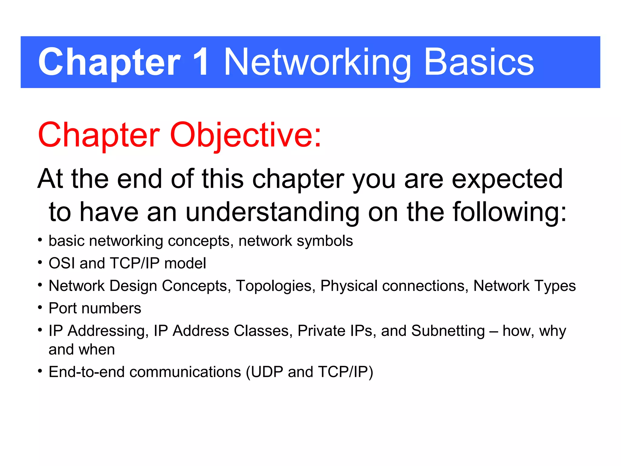 Basic networking | PPT