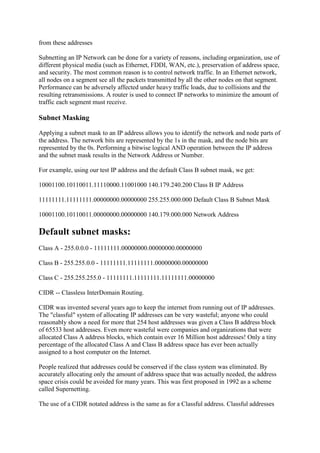 Basic networking tutorial | PDF