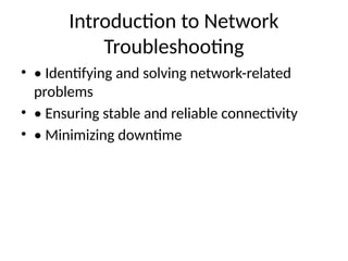 Comprehensive Guide to Basic Network Troubleshooting Techniques and ...