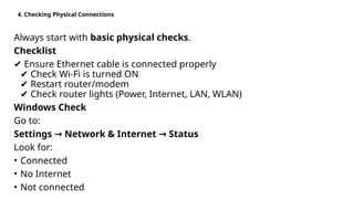 Comprehensive Basic Network Troubleshooting Training for Windows Users ...