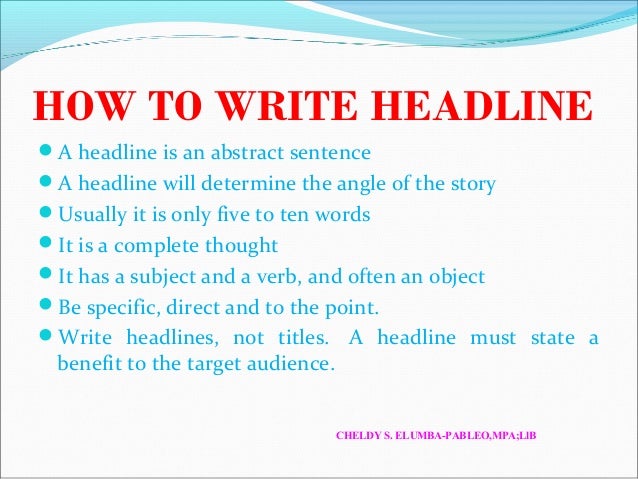 writing a news story ppt template headline news template