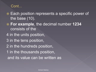 Basic of number system | PPSX | Computing | Technology & Computing