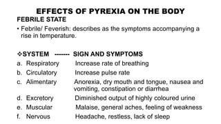 Pyrexia Definition BASIC NURSING - VITAL SIGNS for Nursing students | PPTX