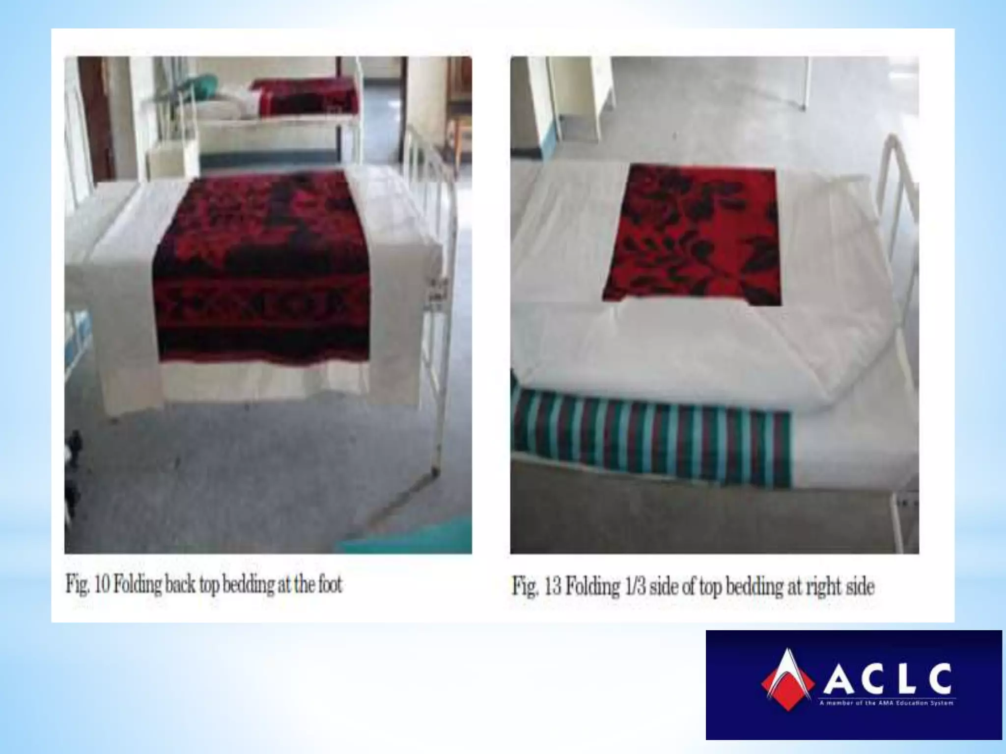 Basic nursing procedure bed making