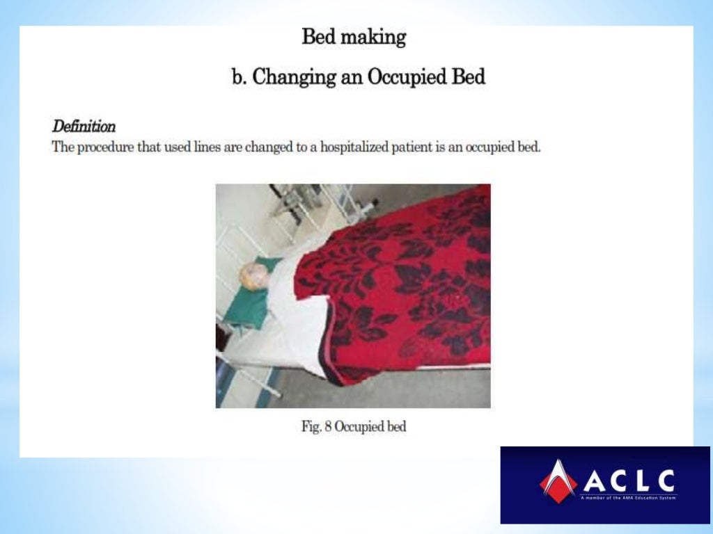 Basic nursing procedure bed making