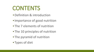 BASIC NUTRITION & DIETETRICS.ppt eating healthyx | PPTX