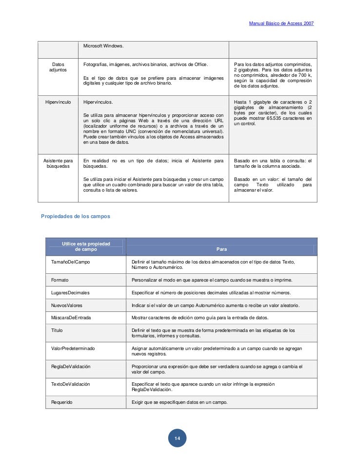 Descargar manual basico de access 2007 en