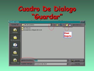 Cuadro De Dialogo
    “Guardar”
 