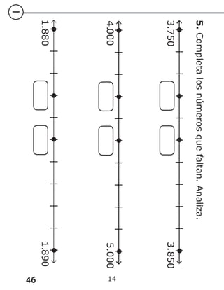 46 14
3
.750
3.
850
4.
000
5
.000
1
.880
1.
890
5.
Completa
los
números
que
faltan.
Analiza.
 