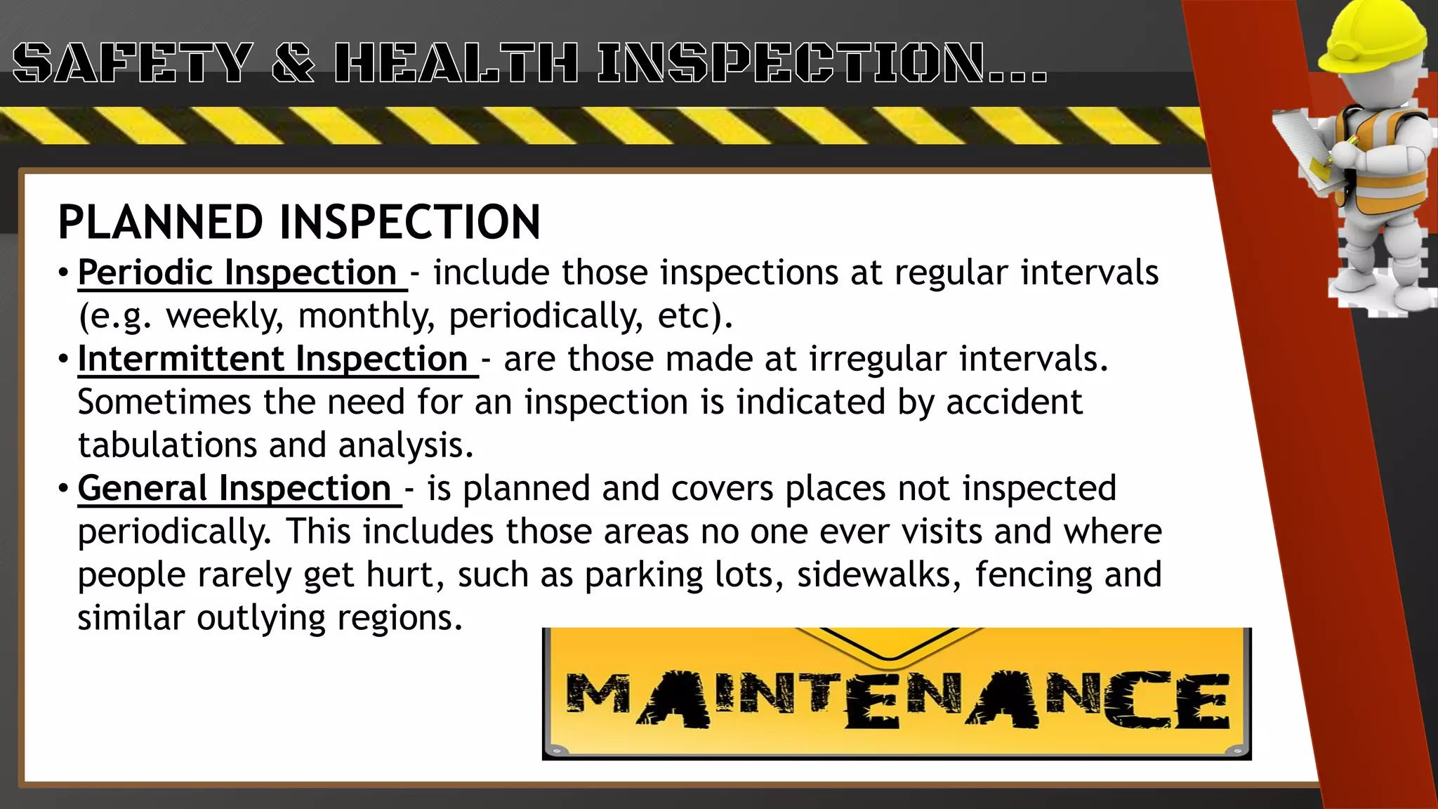 Safety and Health Inspection | PDF