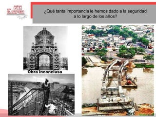 ¿Qué tanta importancia le hemos dado a la seguridad
a lo largo de los años?
Obra inconclusa
 