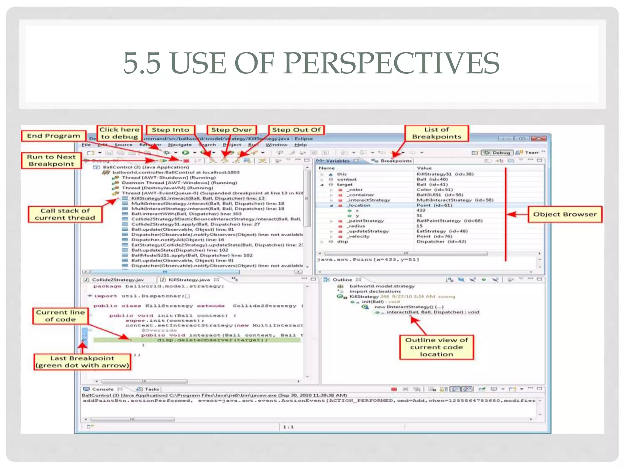 5.5 USE OF PERSPECTIVES 
 