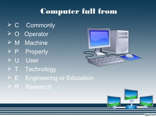 Basic of computer (1) | PPT