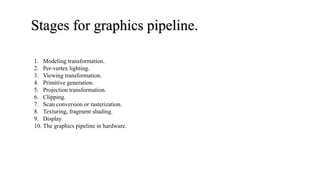 Basic of computer graphic - Computer Graphic - Notes | PPTX | Graphics ...