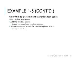 Basic of c++ programming | PPT