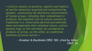 Basic of Cultural Anthropology/ social science | PPTX
