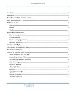  Acknowledgment and understanding