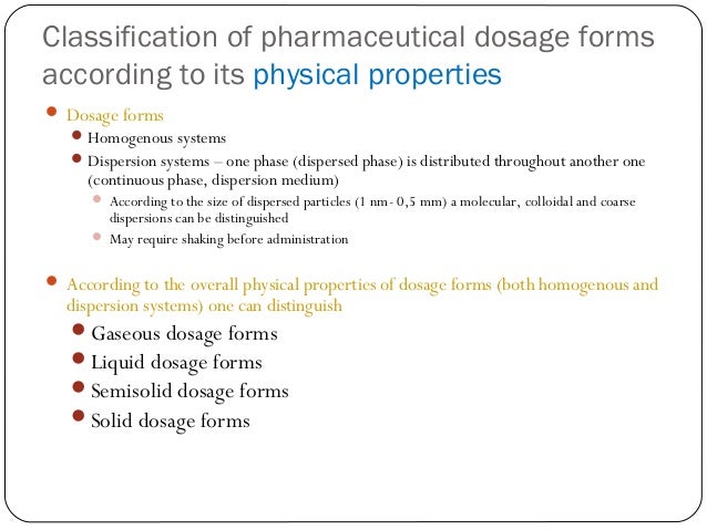 Basic of dosage forms