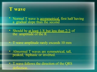 Normal T Wave Value Comprehensive Guide to Electrocardiogram (ECG) Basics and ...