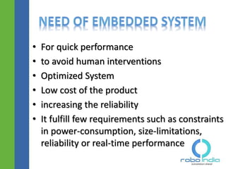 Fundamentals of embedded system and electronics | PPTX
