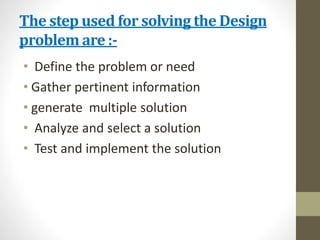 Basic of engineering design for ies by devendra | PPTX