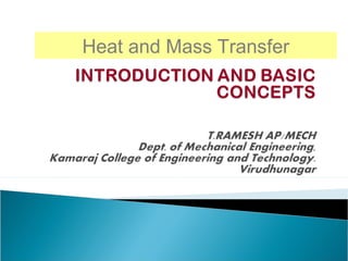 Heat and Mass Transfer
 