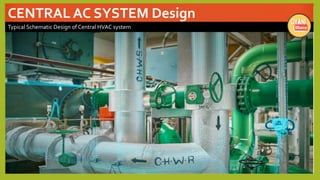 CENTRAL AC SYSTEM Design
Typical Schematic Design of Central HVAC system
 