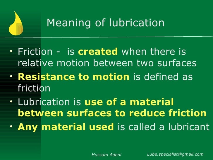 Basic Of Lubricants and Lubrication