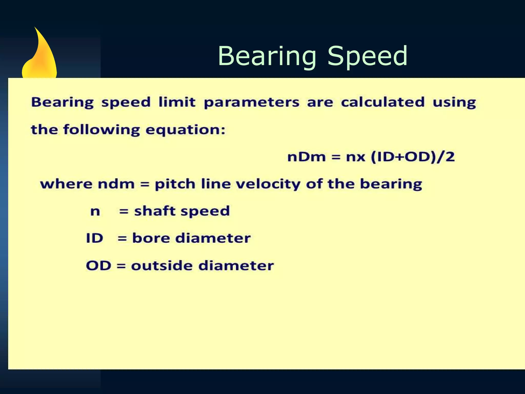 Bearing Speed
 