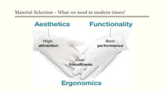 Material Selection – What we need in modern times?
 