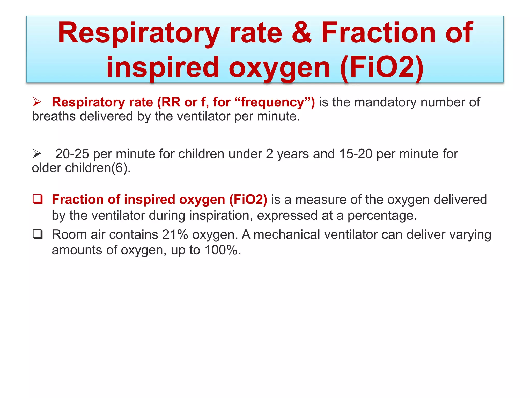 Basic of mechanical ventilation | PPTX