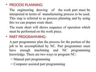 Basic of NC CNC and DNC.power point presentations | PPTX