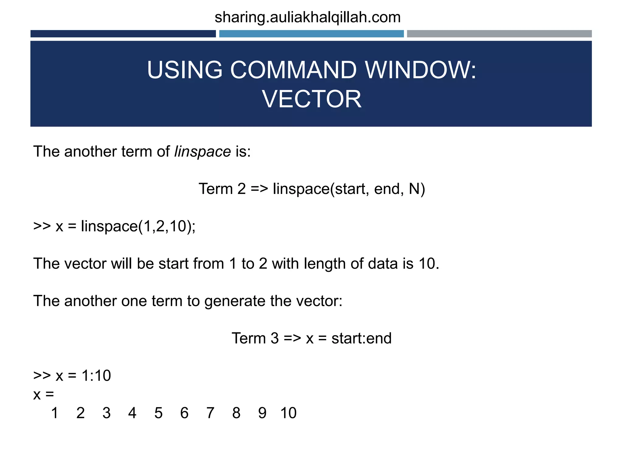 Basic of octave matlab programming language | PPT