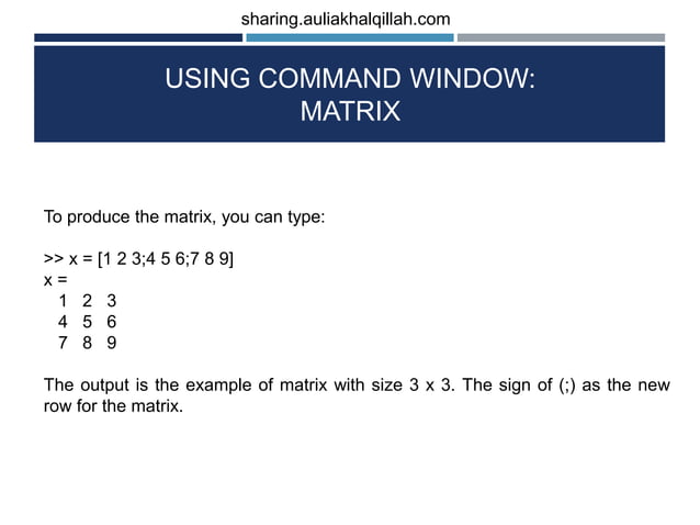 Basic of octave matlab programming language | PPTX | Programming ...
