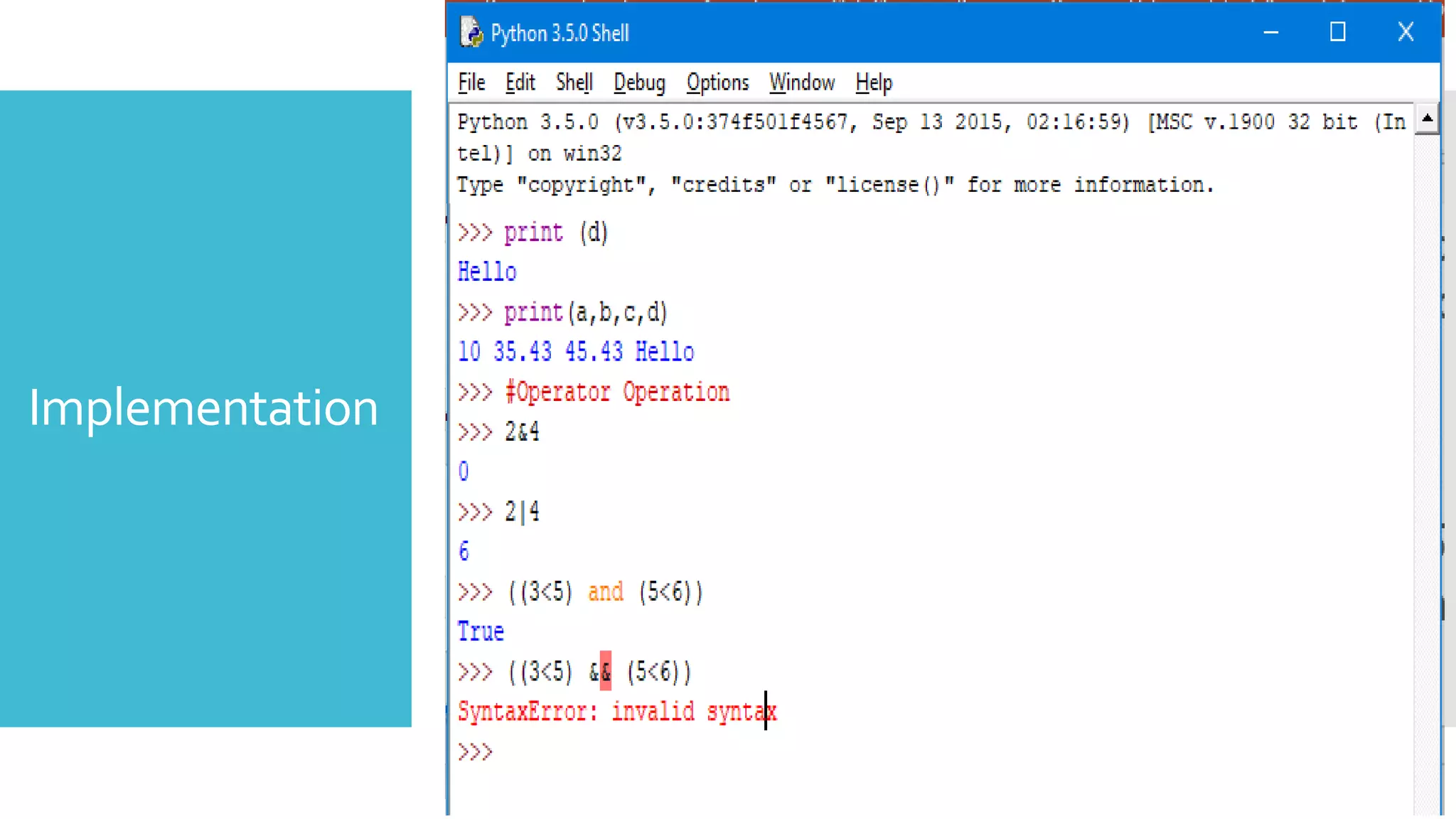 Basic of Python- Hands on Session | PPT