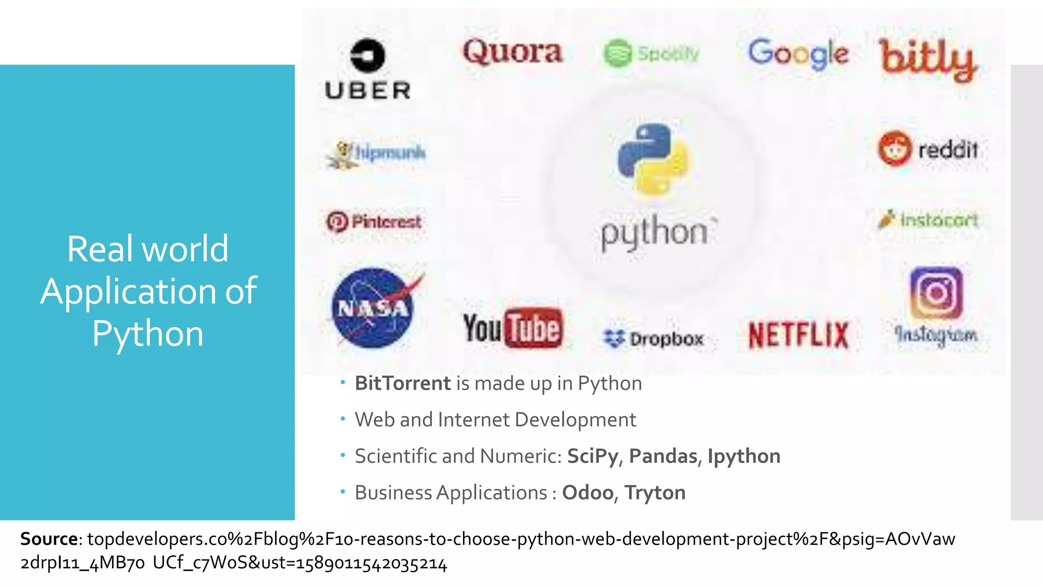 Basic of Python- Hands on Session | PPT