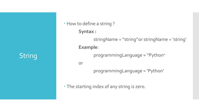 Basic of Python- Hands on Session | PPT