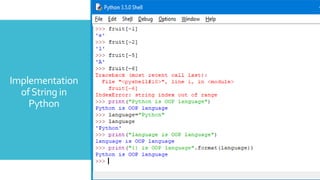 Basic of Python- Hands on Session | PPT