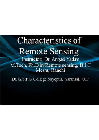 Basic of remote sensing ccc