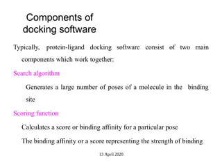 Drug Docking Software Basic of the Drug Discovery. and Study pptx | PPTX